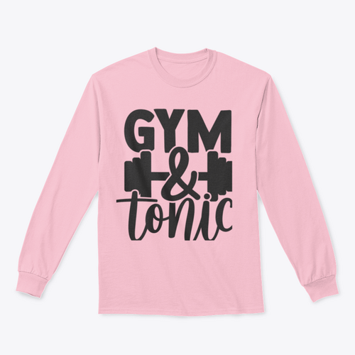 Gym And Tonic Typographic Illustration Textile Graphic