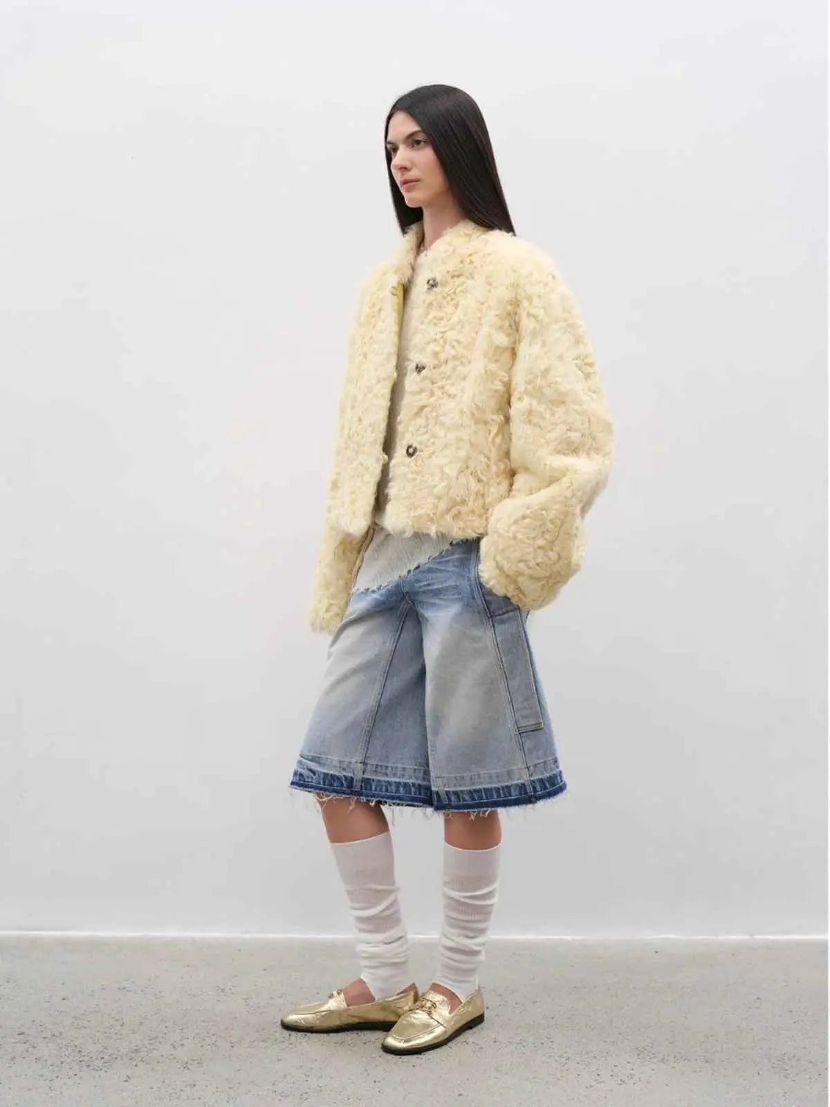 Fireladyfur Women's Imported Sheepskin Coat | New Zealand Wool“Little Bear”