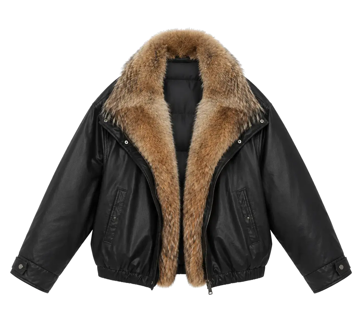 Firelady Fur Women's Down Fur Parka Coyote and Raccoon Fur Collar-“The Long Night Is Coming”
