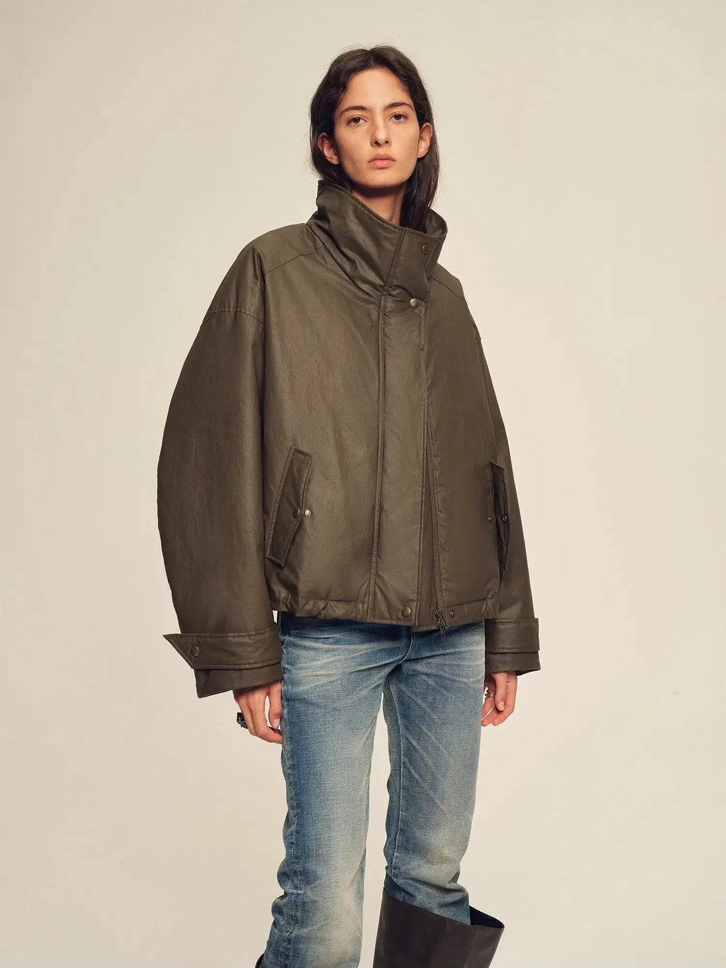 Firelady Fur Women's Down Fur Parka Coyote and Raccoon Fur Collar-“The Long Night Is Coming”