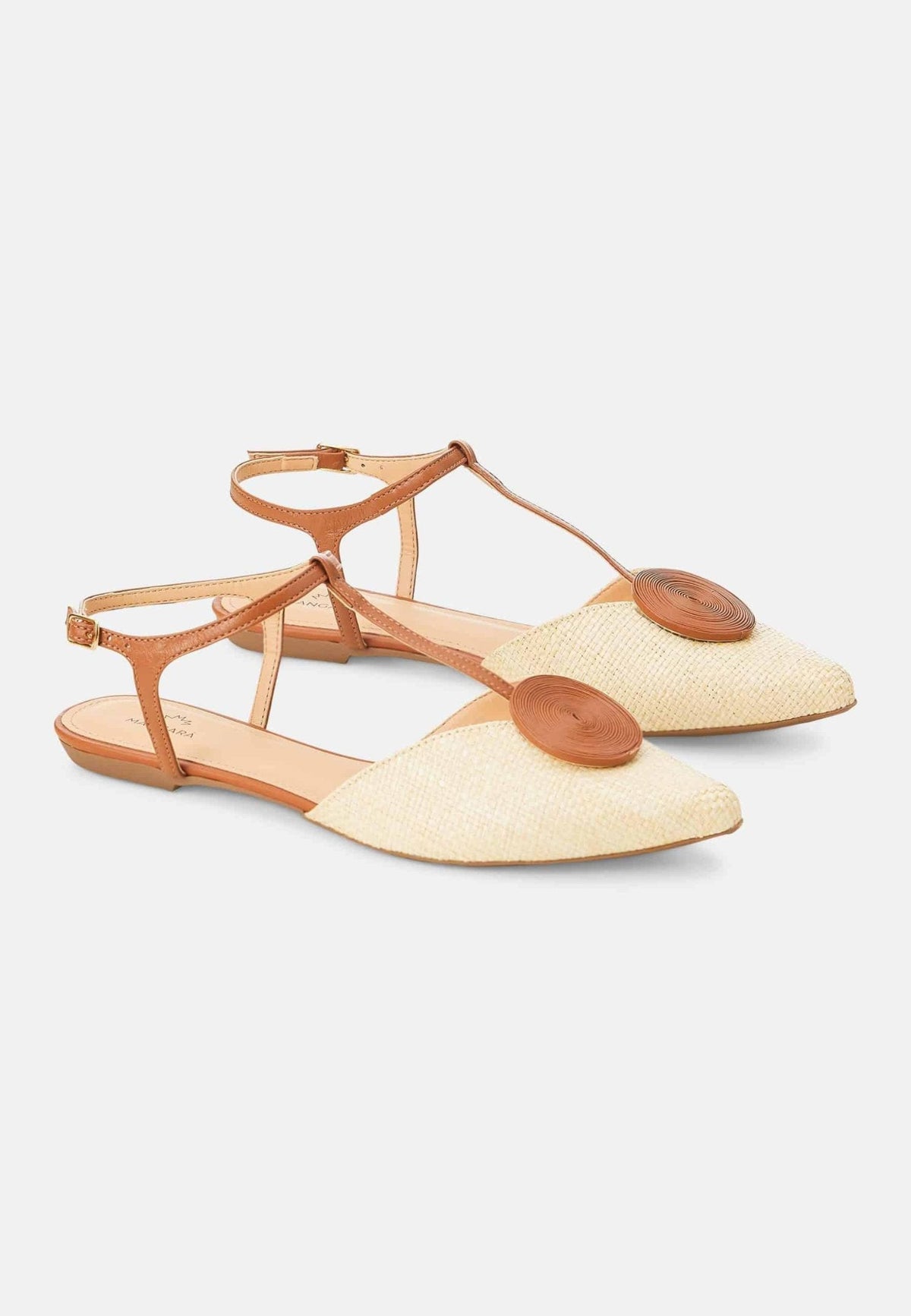 Acerola Textile Sandals – Natural Eco Flat