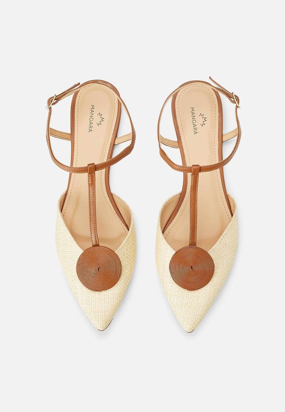 Acerola Textile Sandals – Natural Eco Flat