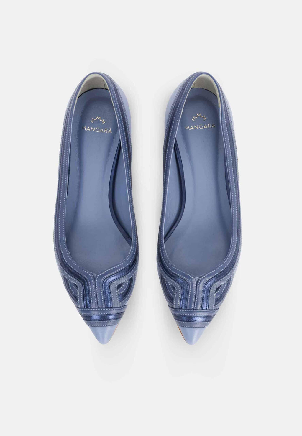Begonia Caramel Leather Ballerinas – Pointed Toe Flats