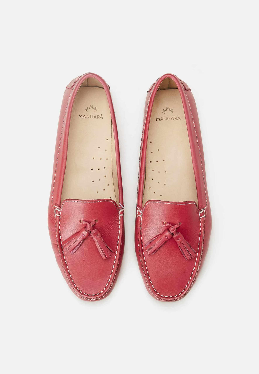 Caviúna Caramel Calf Leather Tassel Loafers – Flat