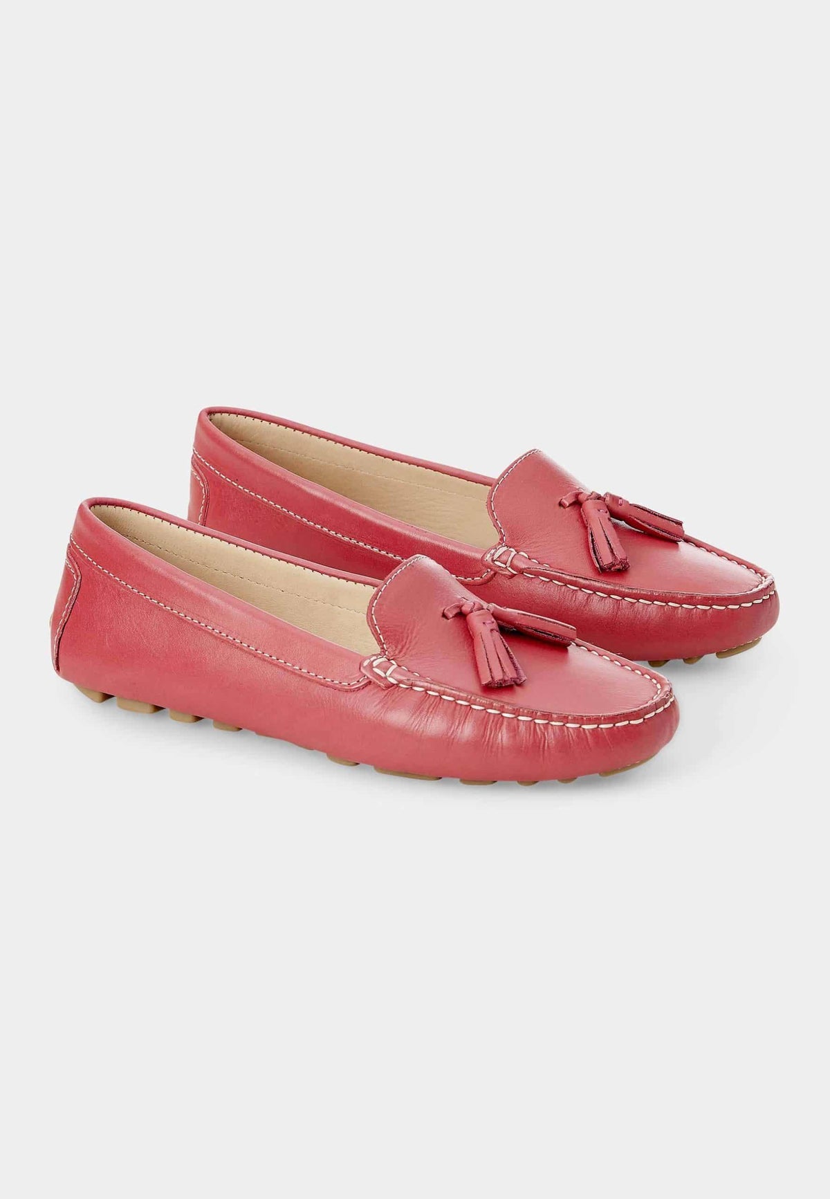 Caviúna Caramel Calf Leather Tassel Loafers – Flat