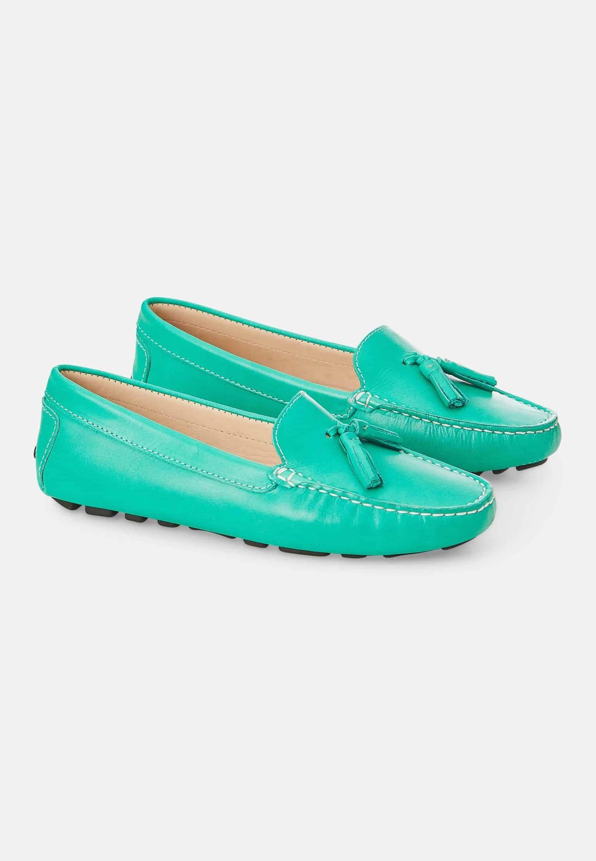 Caviúna Caramel Calf Leather Tassel Loafers – Flat