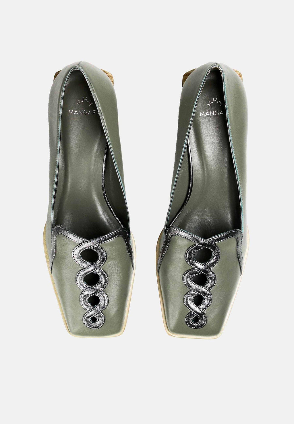 Cordía Caramel Leather Loafers – Square Toe, 4cm Wooden Block Heel
