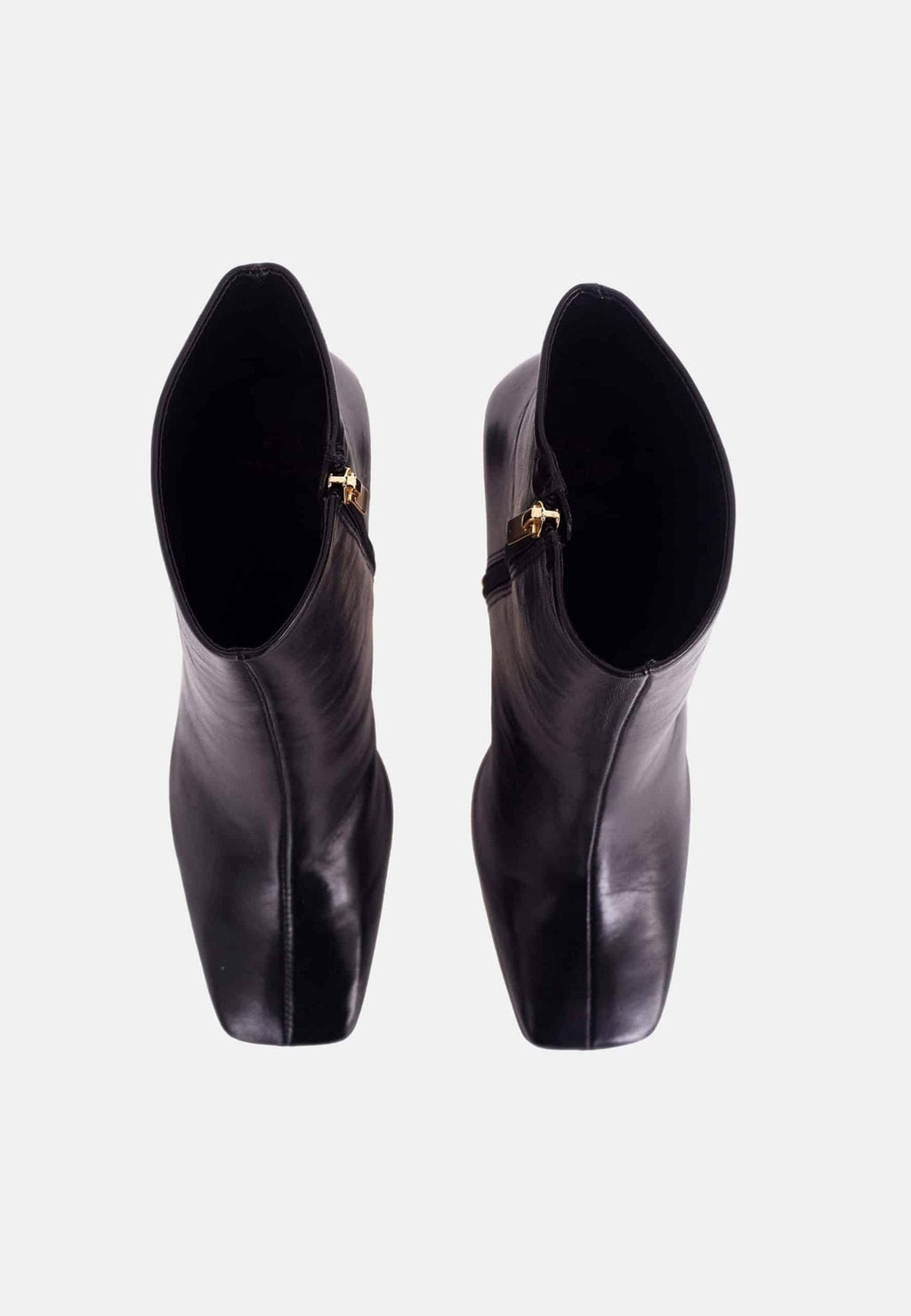 Senna Olive Goat Leather Ankle Boots – 7.6cm Block Heel