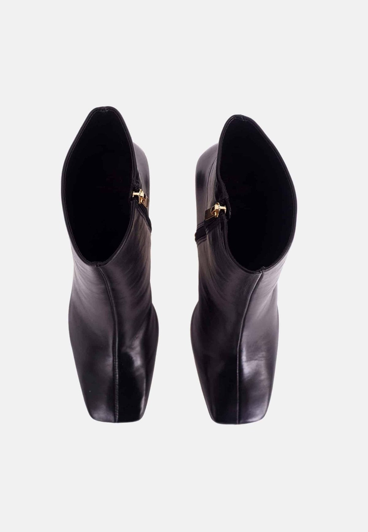 Senna Olive Goat Leather Ankle Boots – 7.6cm Block Heel