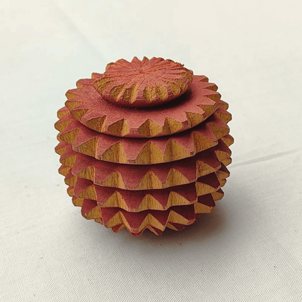 Pelota de reflexología de madera – Bola de masaje de acupresión hecha a mano