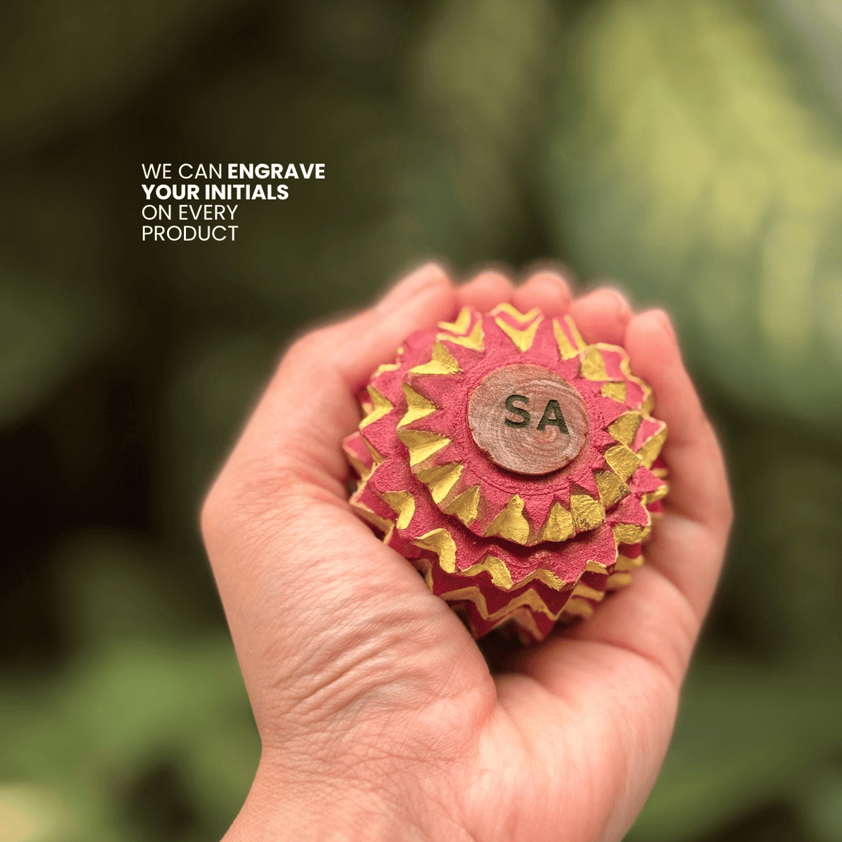 Pelota de reflexología de madera – Bola de masaje de acupresión hecha a mano
