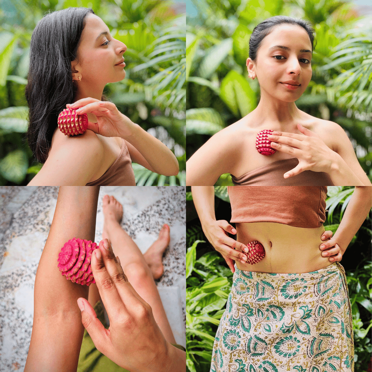 Pelota de reflexología de madera – Bola de masaje de acupresión hecha a mano