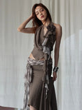 Burnn Ruffle Halter