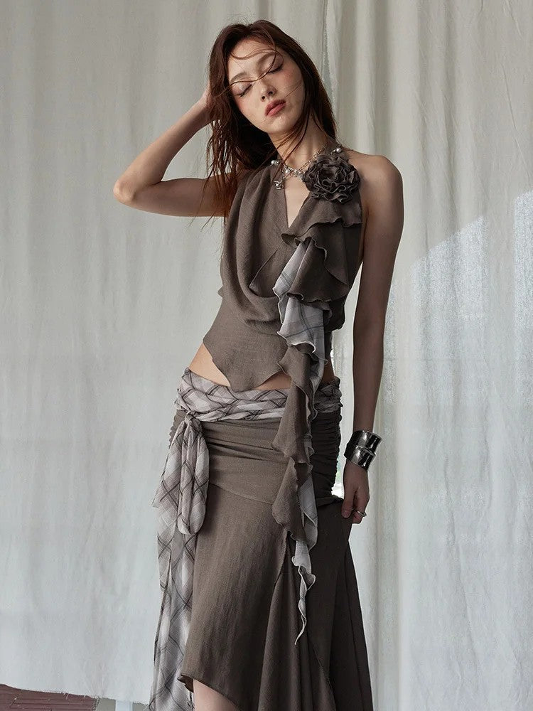 Burnn Ruffle Halter