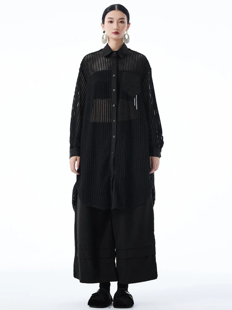 Hashtown Mesh Long Sleeve Shirt