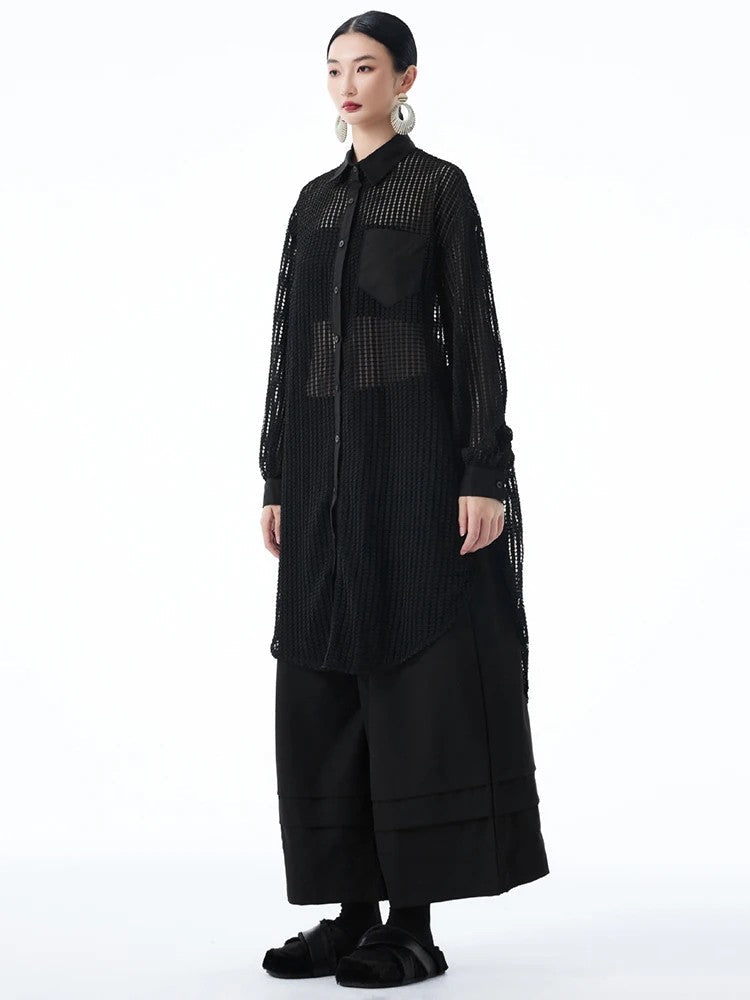 Hashtown Mesh Long Sleeve Shirt