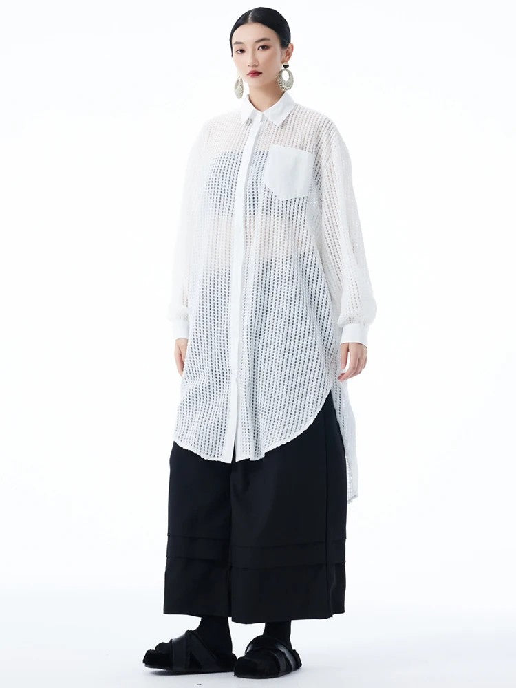Hashtown Mesh Long Sleeve Shirt