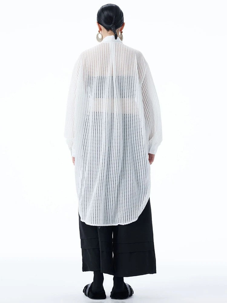 Hashtown Mesh Long Sleeve Shirt