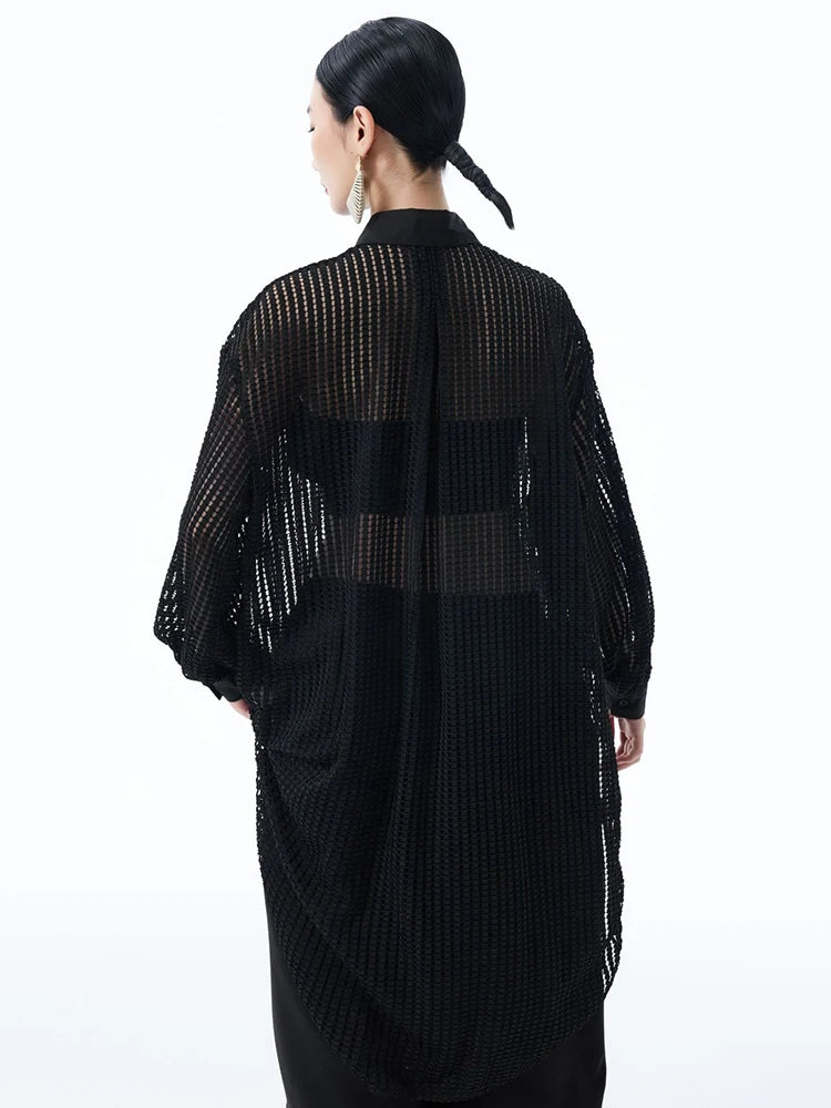 Hashtown Mesh Long Sleeve Shirt
