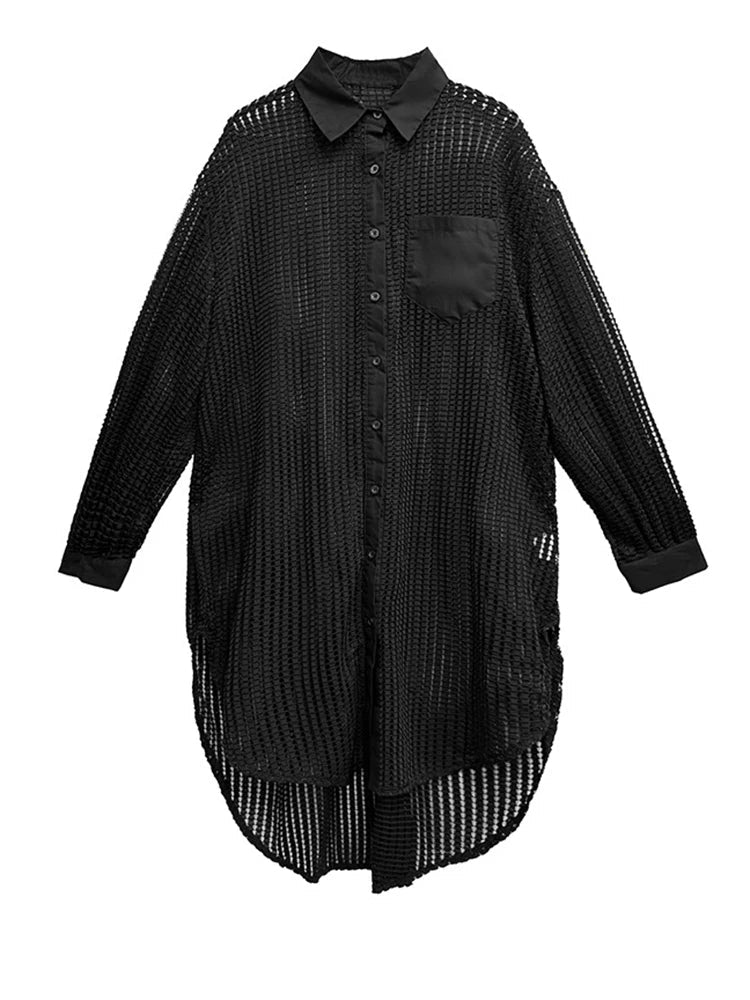 Hashtown Mesh Long Sleeve Shirt
