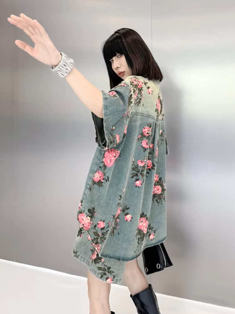 Camisa de mezclilla Rosette Rose