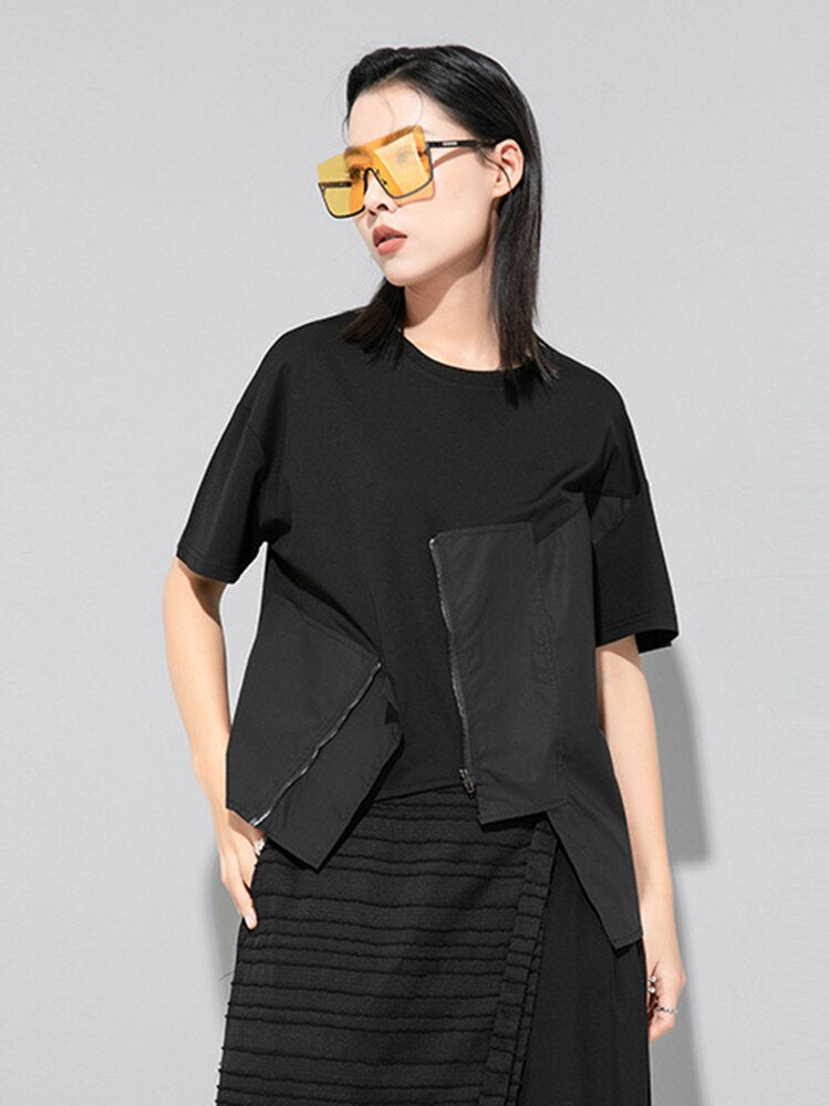 Camisa con cremallera Lupee - Negro
