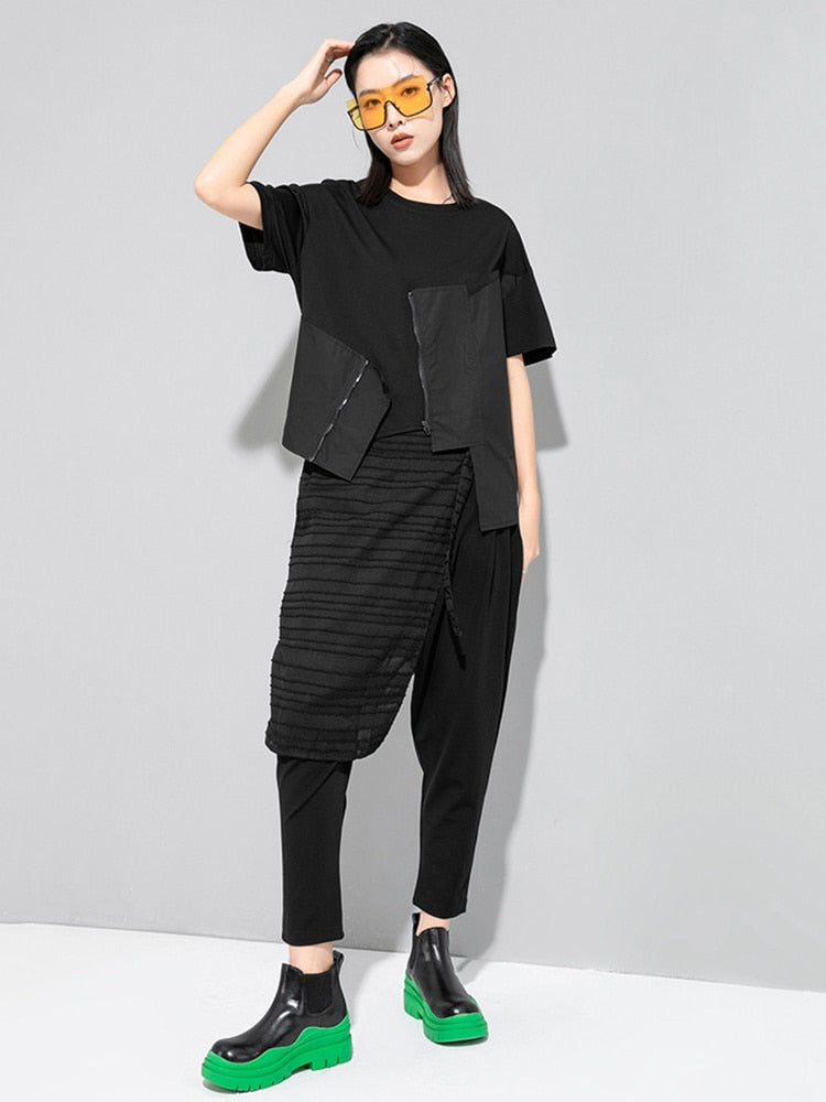Camisa con cremallera Lupee - Negro