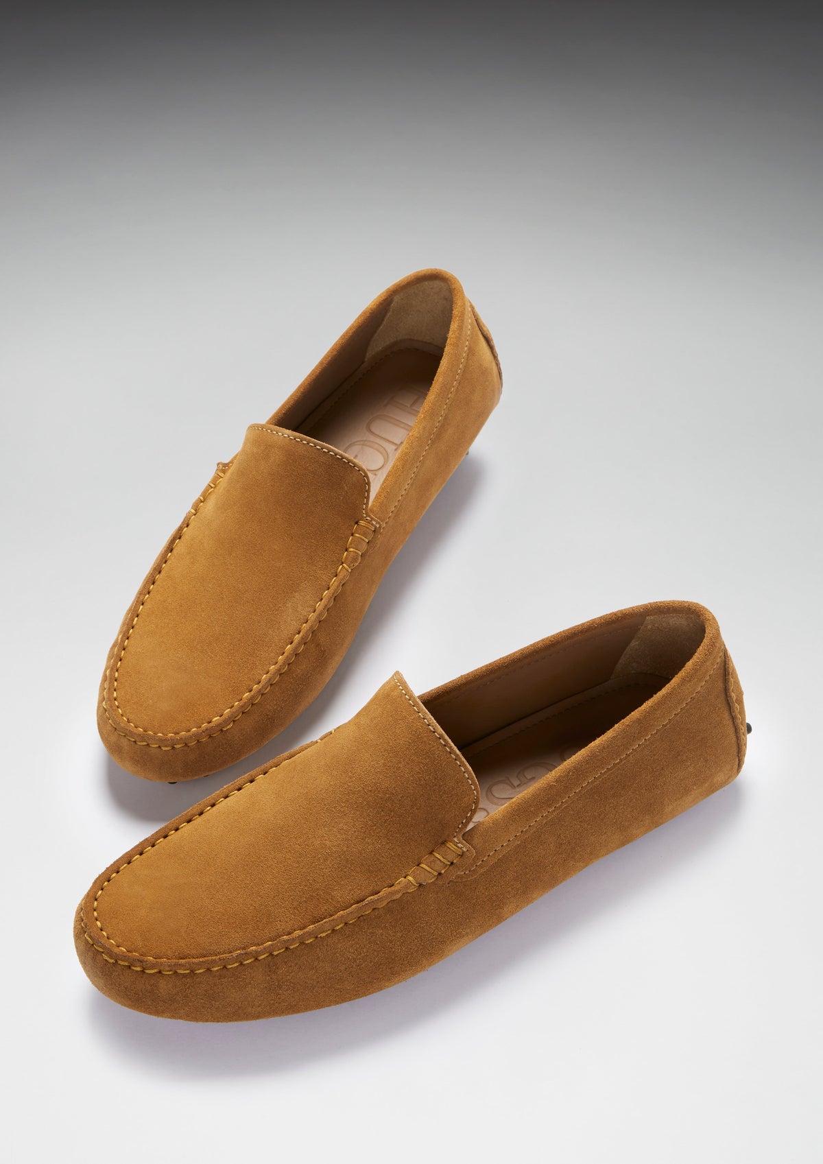 Mocasines de conducir, ante tabaco