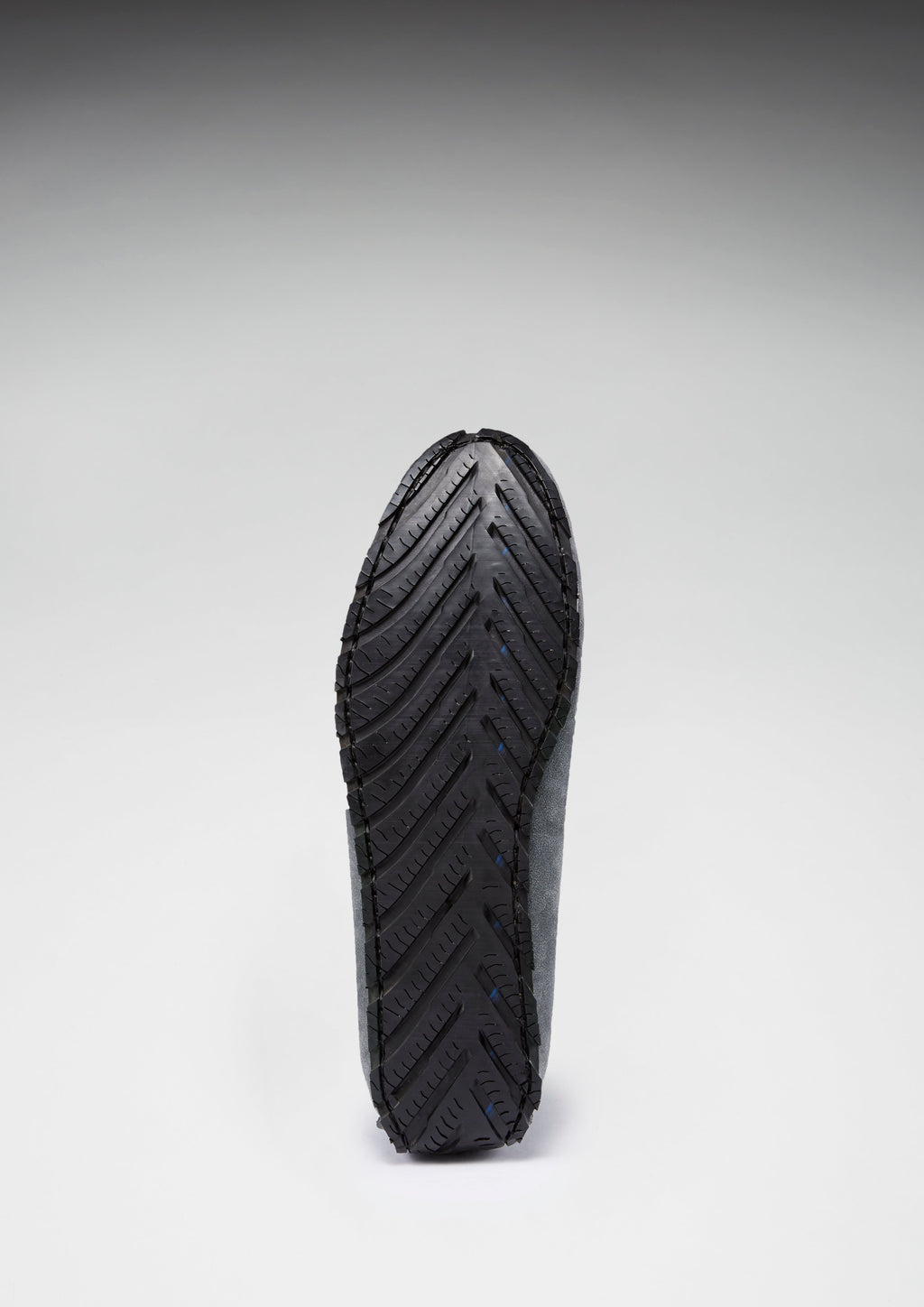 Tyre Sole Laced Driving Loafers, Slate Grey Suede