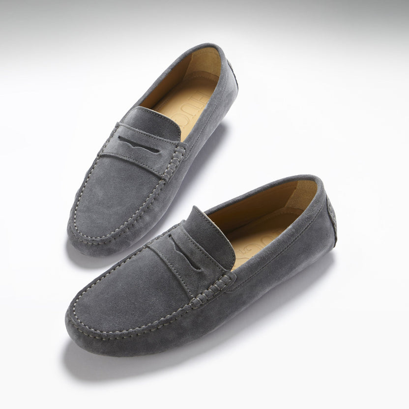 Penny Loafers, mocka i skiffergrått
