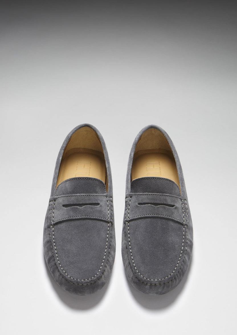 Penny Loafers, mocka i skiffergrått