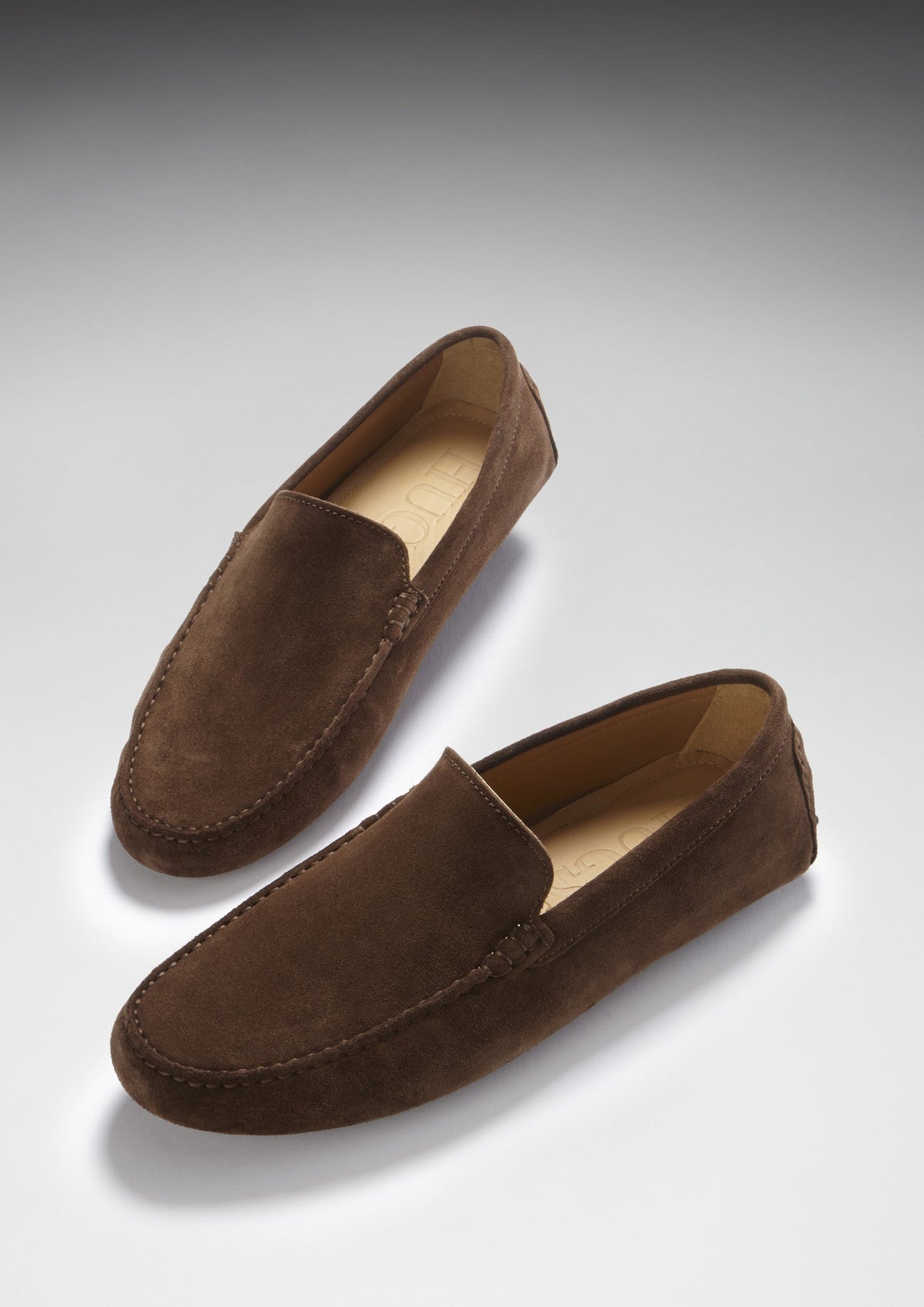 Mocasines de conducir, ante marrón
