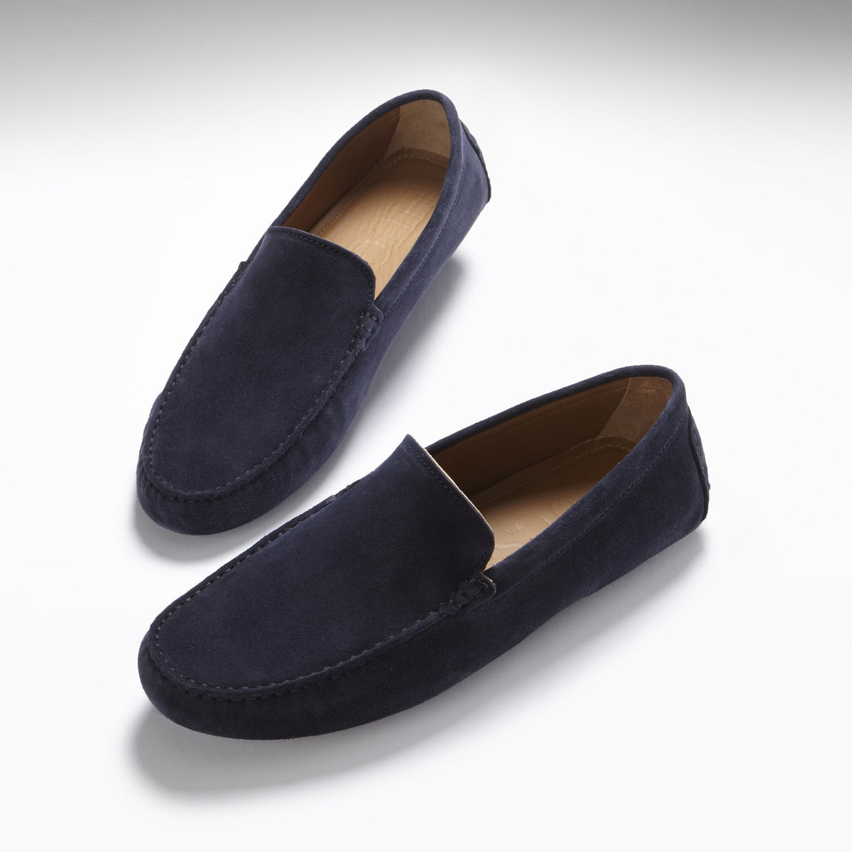 Driving Loafers, Navy Blue Suede