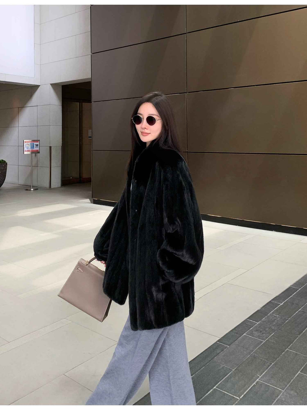 Meteor Variations Sable Fur Coat Women