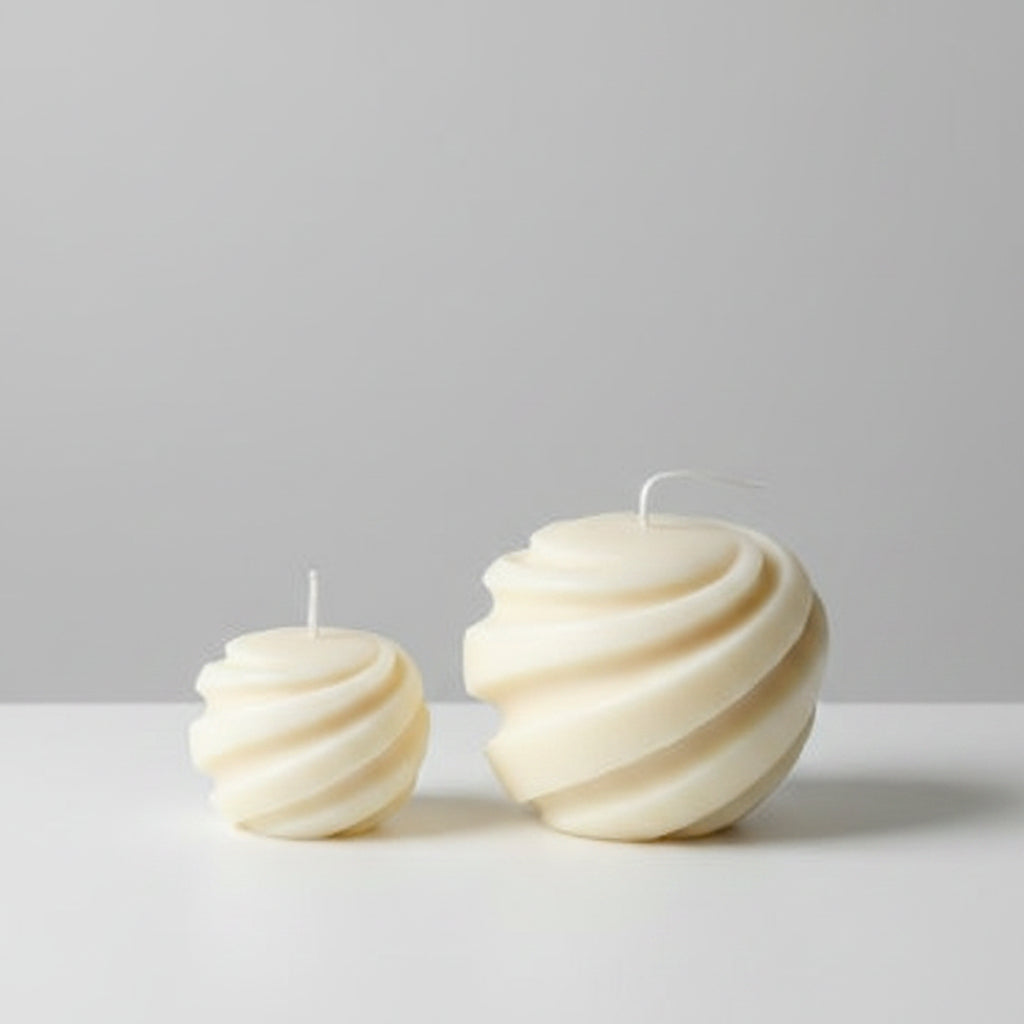 Swirl-ljus | Minimalistisk skapelse