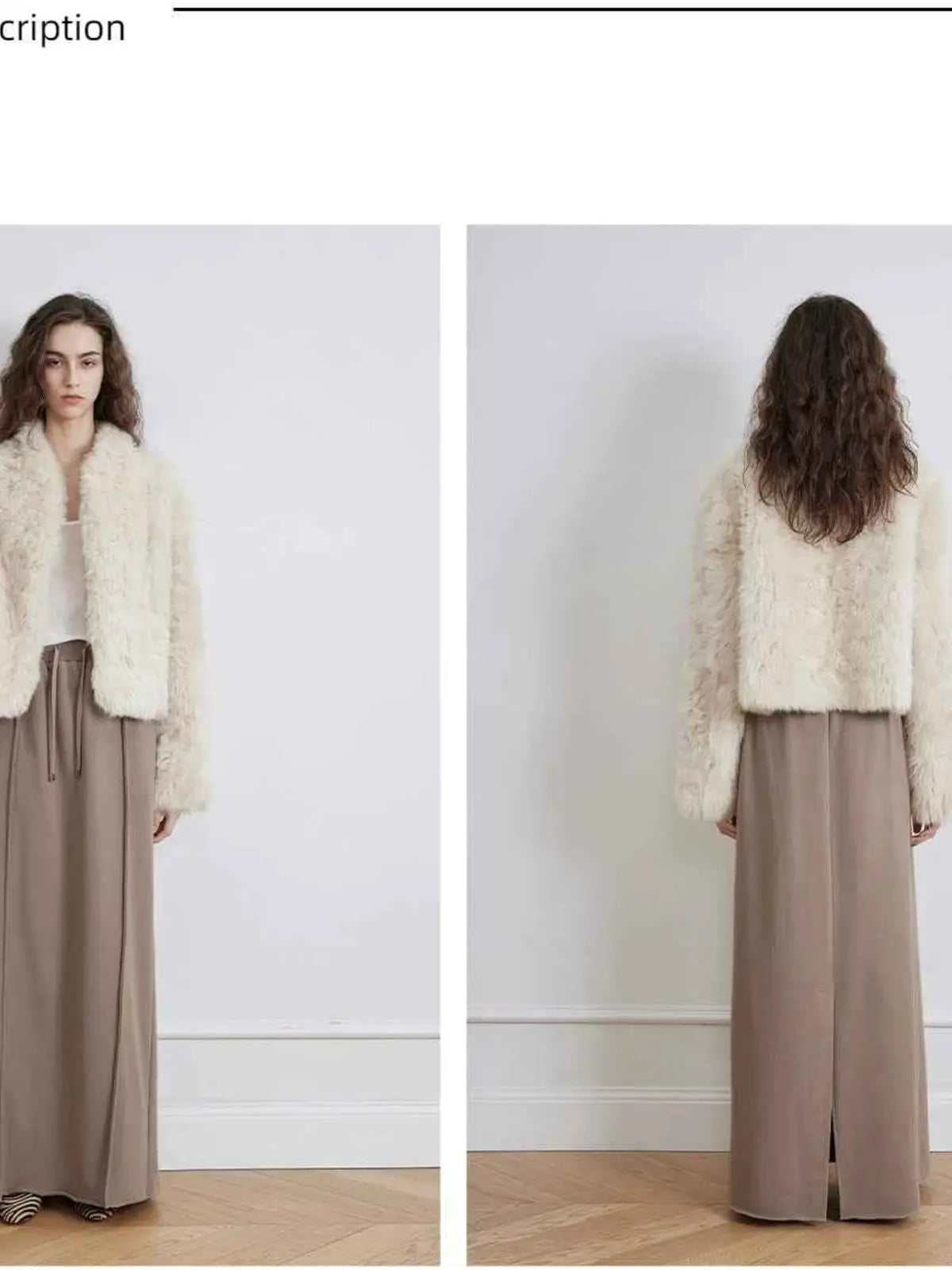 Fireladyfur Women's Tuscan Sheepskin Coat“Morning Mist Fairy”