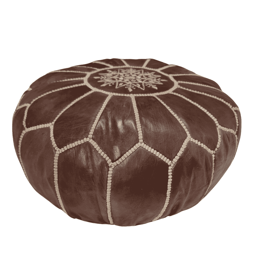 Leather Poufs Lamarocana