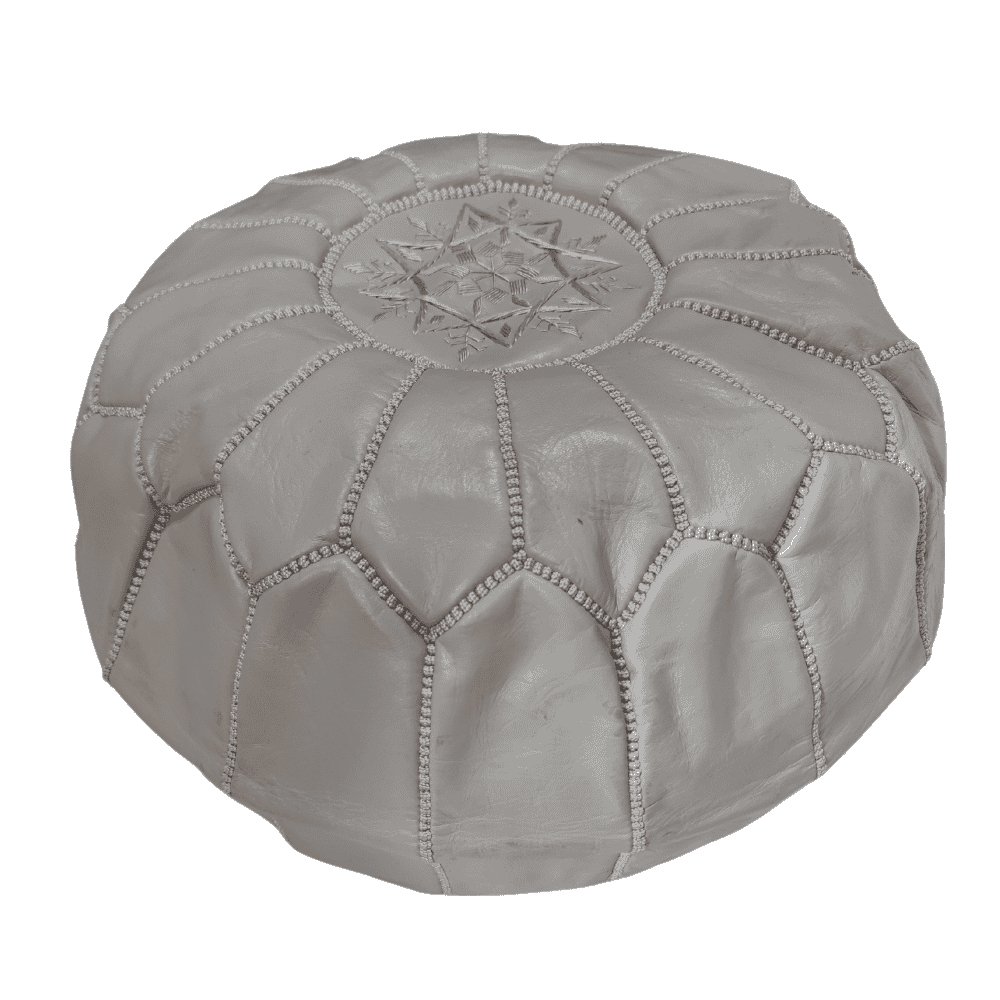 Leather Poufs Lamarocana