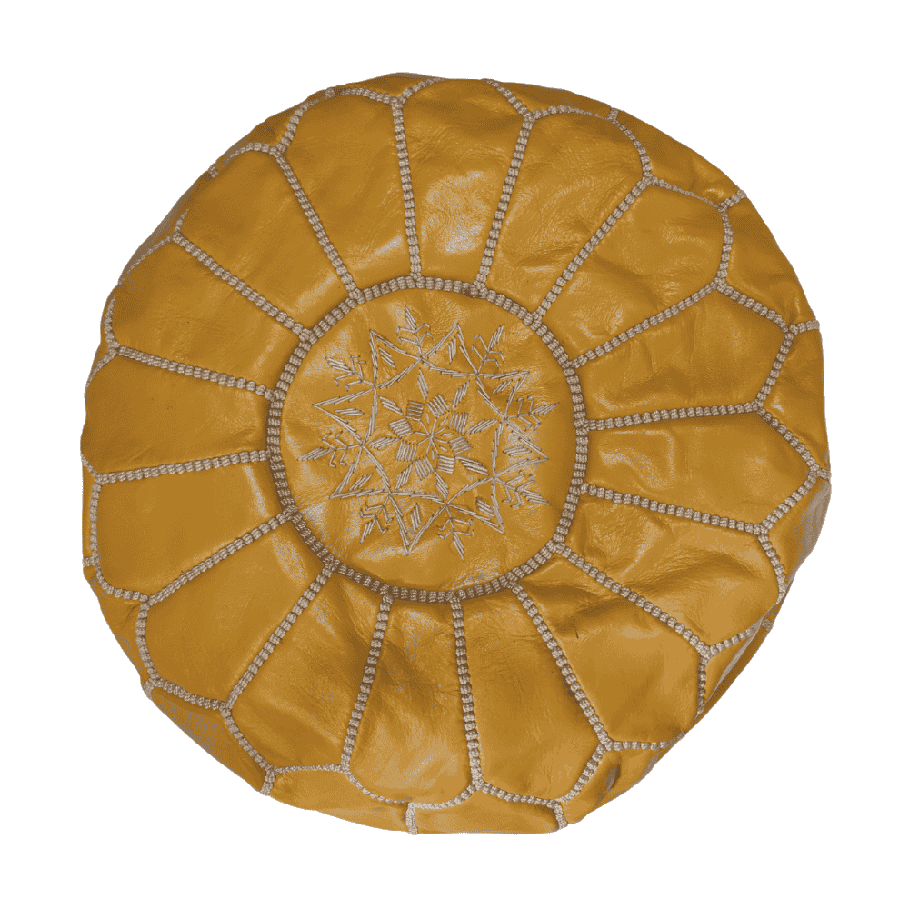 Leather Poufs Lamarocana