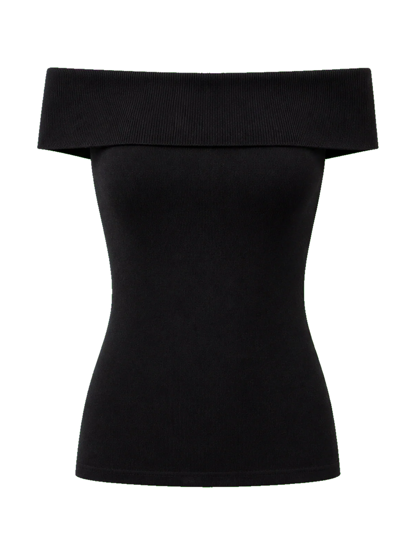 Elegancki, wielokolorowy damski top letni na jedno ramię z dzianiny z domieszką jedwabiu morwowego