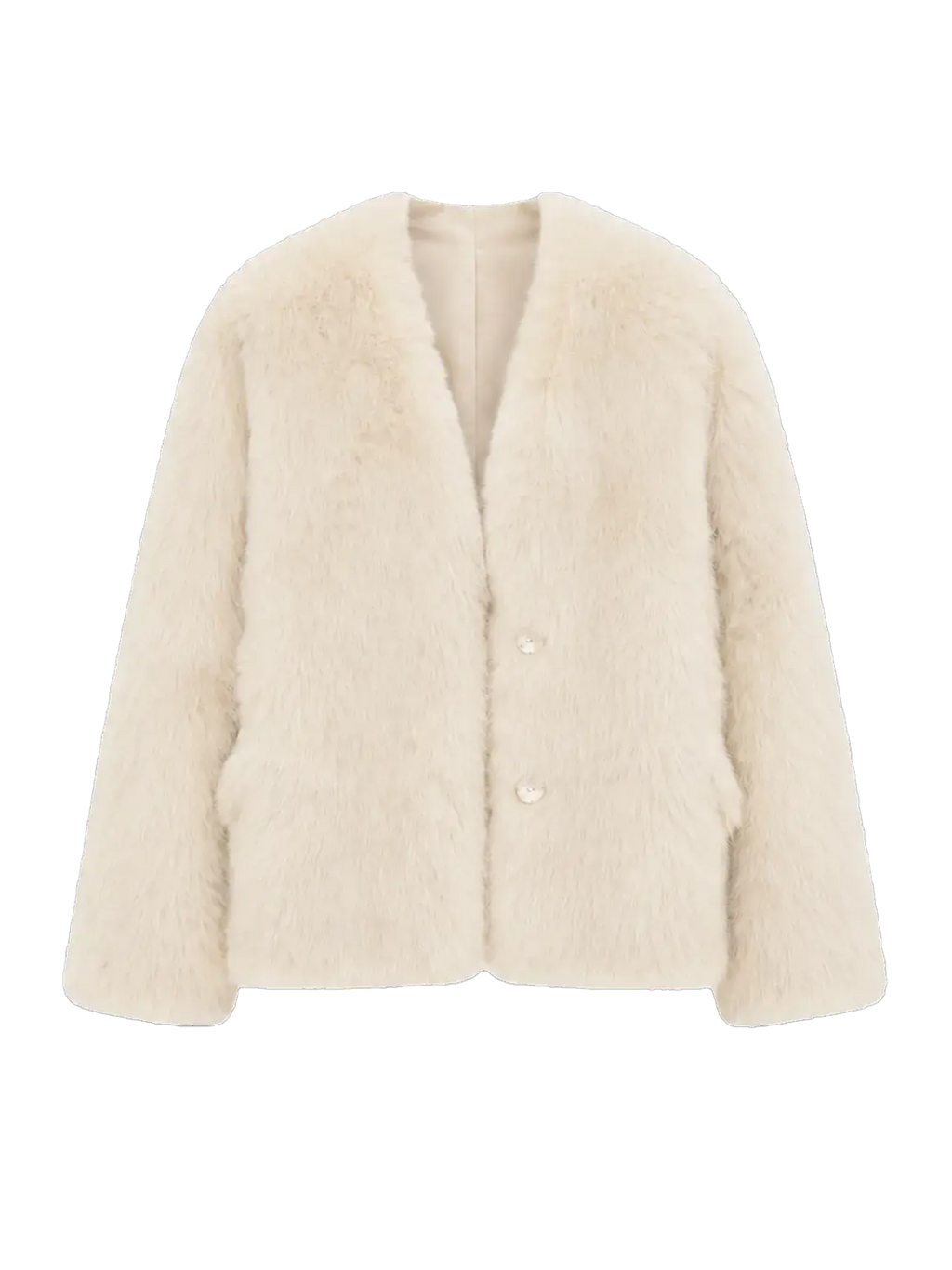 "Night in Paris" Imported Toscana Shearing Women's V-Neck Age-Reducing Lamb Fur Coat