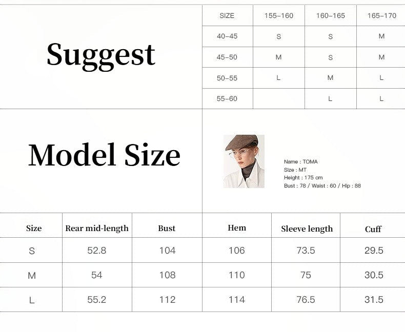"Night Messenger" Anti-Wrinkle Waterproof Large Lapel Short Straight Box Windbreaker for Women