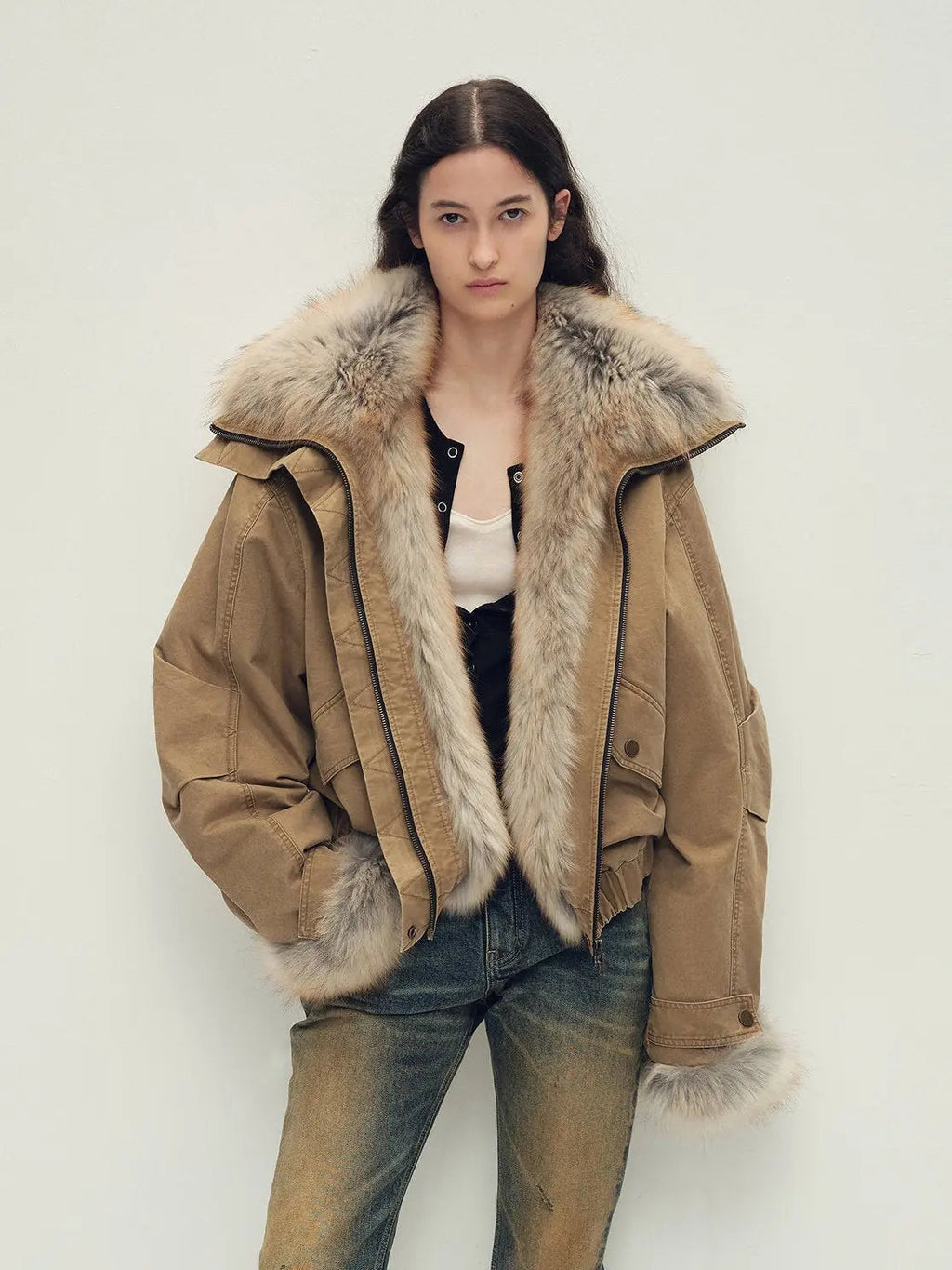 Firelady Fur Women‘s Cropped Fur Parka
