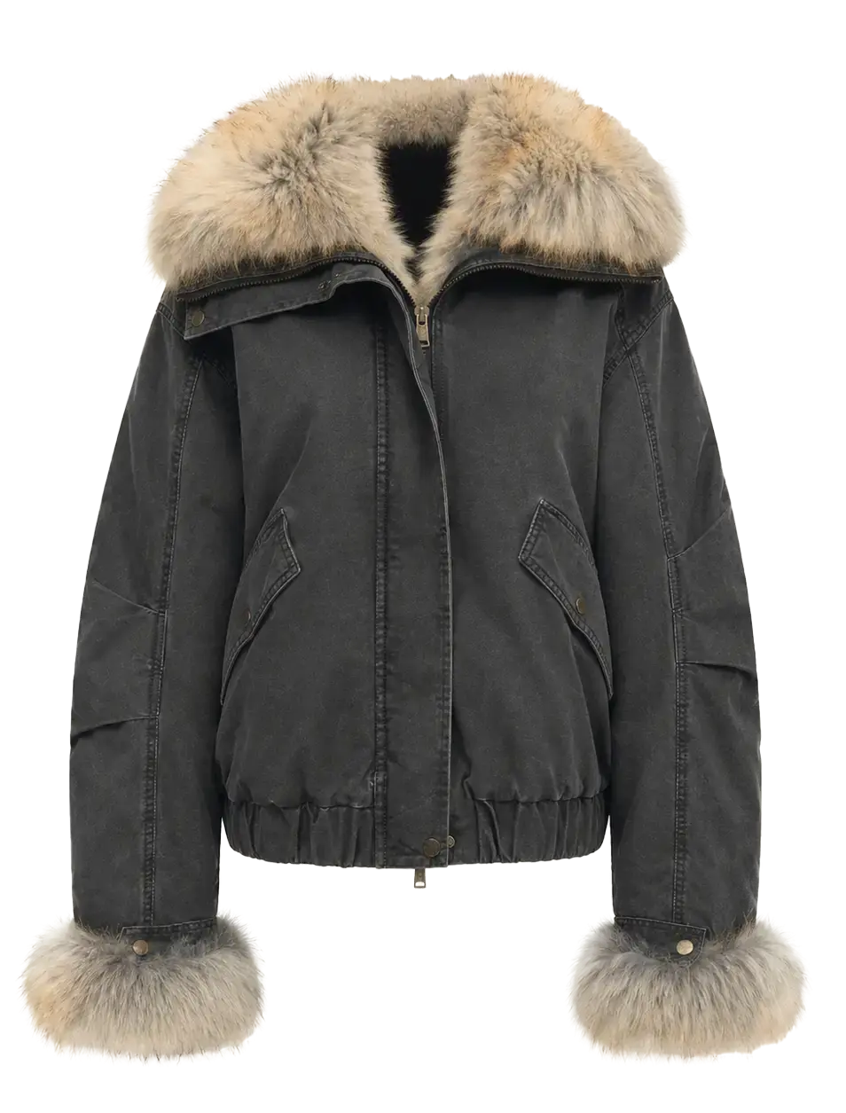 Firelady Fur Women‘s Cropped Fur Parka