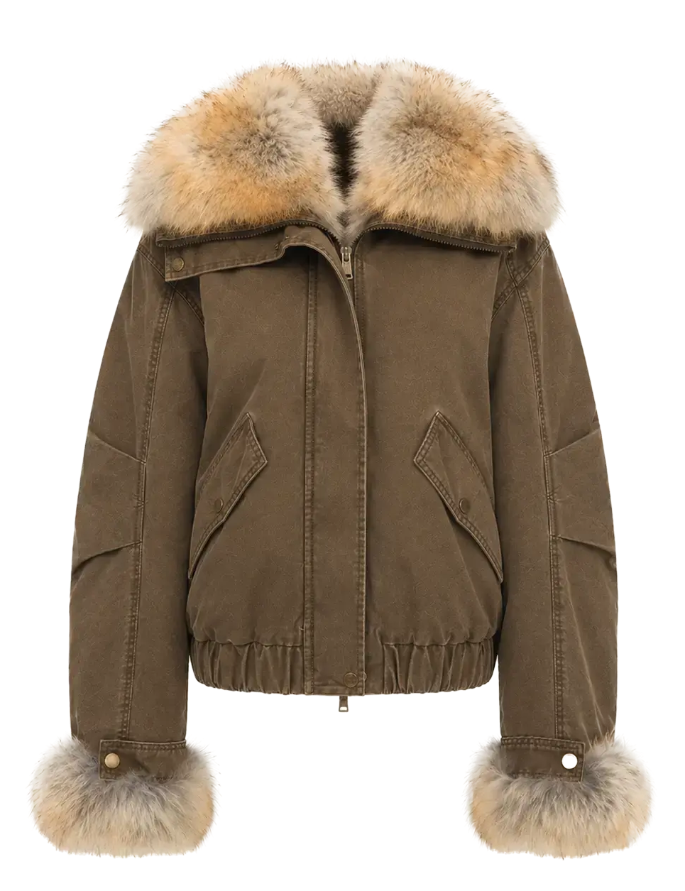 Firelady Fur Women‘s Cropped Fur Parka