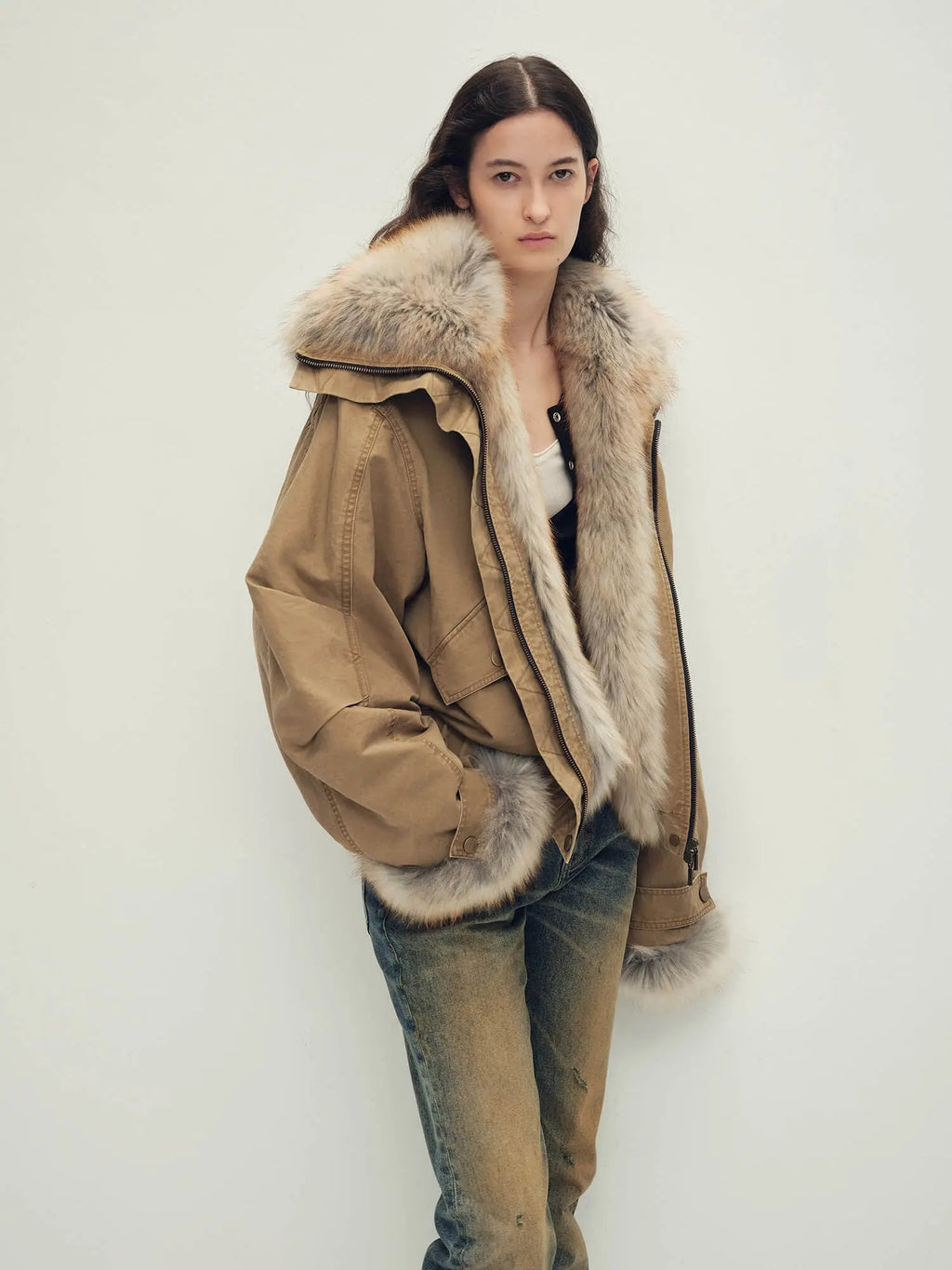 Firelady Fur Women‘s Cropped Fur Parka