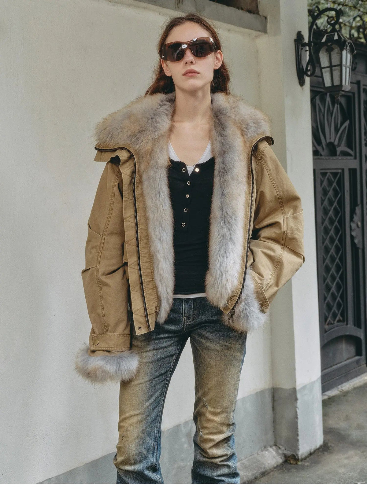 Firelady Fur Women‘s Cropped Fur Parka