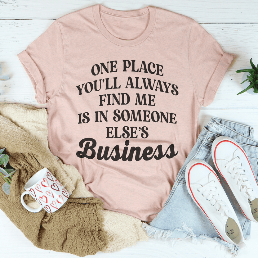 Camiseta "Un Lugar Donde Siempre Me Encontrarás"