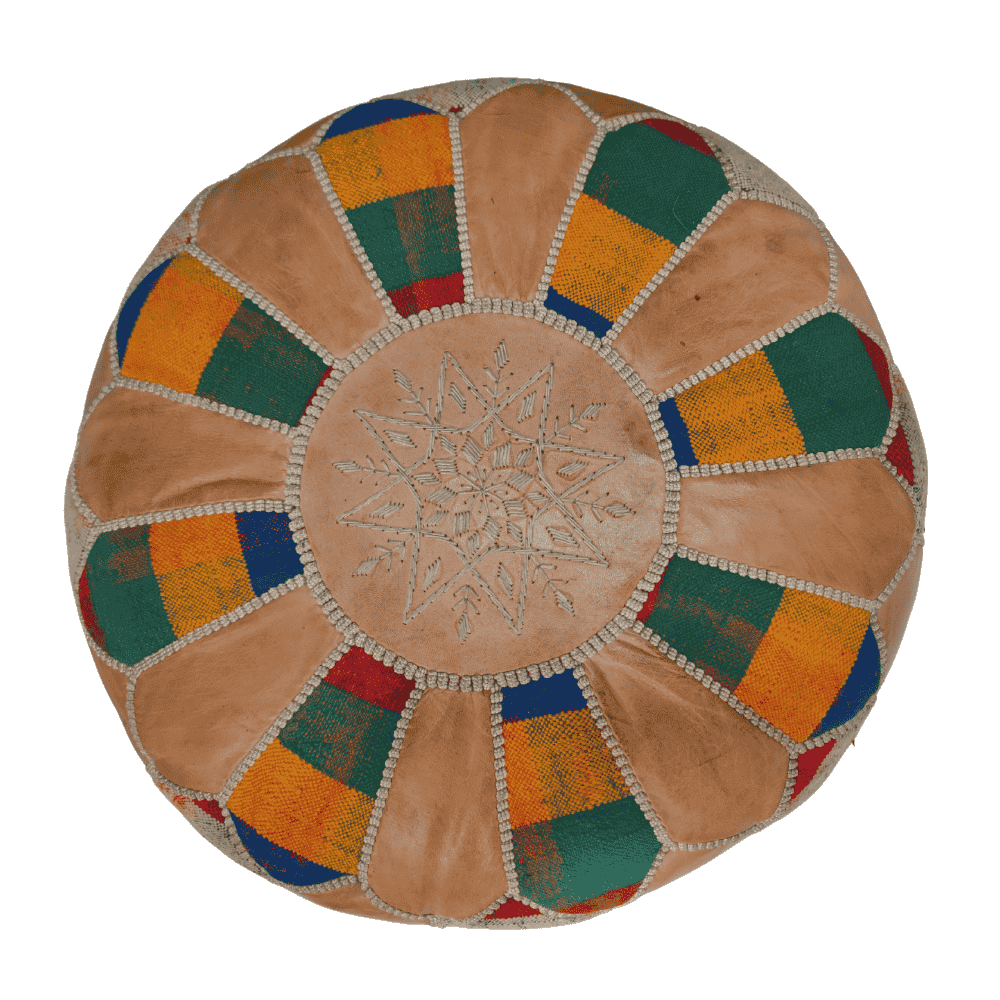 Leather Poufs Berber