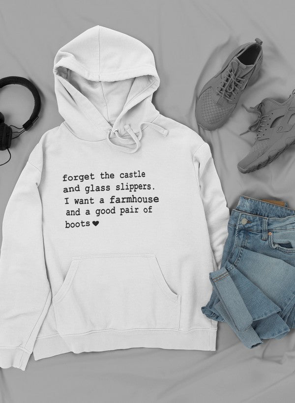 Sudadera "Olvida el castillo y los zapatos de cristal"